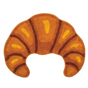 Kikkerland Badeværelsesmåtte 25.75" x 20.25" x 0.25" Croissant