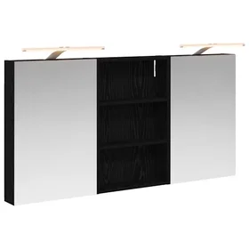 vidaXL Badrumsskåpsset 3 st 120 x 10,5 x 60,5 cm Konstruerat trä 3403737