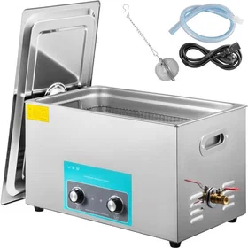 VEVOR Nettoyeur à ultrasons avec minuterie et chauffage 30L 80℃