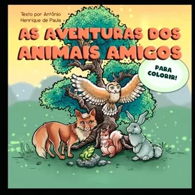 AS Aventuras Dos Animais Amigos Färgläggningsbok