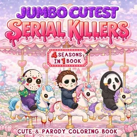 Jumbo Cutest Serial Killers Färgläggningsbok för Skräckfans