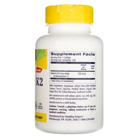 Healthy Origins Vitamin K2 Mk7 100mcg 180 Kapslar