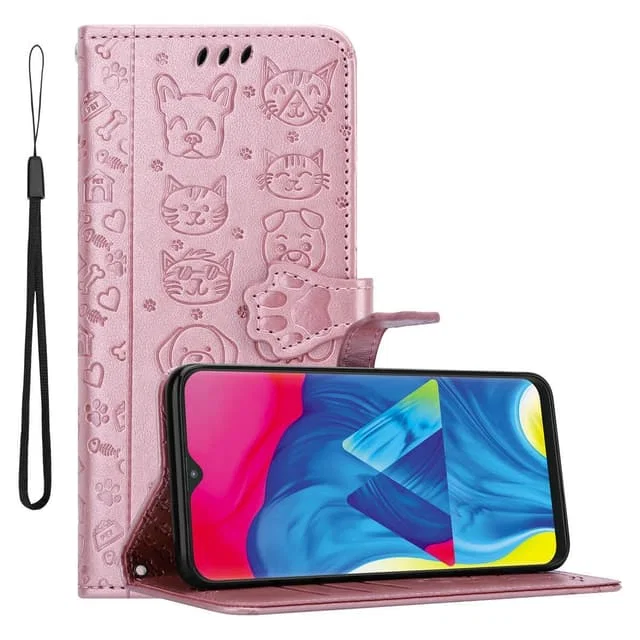 Cadorabo Wallet Case with Stand and Card Slots for Samsung Galaxy A10/M10