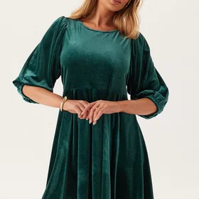 Vila Viemily O-neck 3/4 Kort Kjole