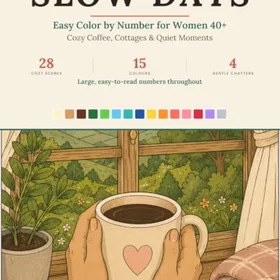 Slow Days Färgläggningsbok för Kvinnor 40+