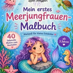 Malspaß Mein Erstes Meerjungfrauen-Malbuch Färgläggningsbok