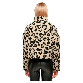 Urban Classics AOP Sherpa Halv-Zip Sweater (Dame)