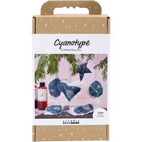 Creativ Company Cyanotype Juledekorasjoner Håndverksett