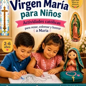 Devoción A La Virgen María Para Niños Färgläggningsbok