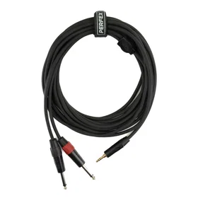 PERFEX 2x jack til 3,5mm minijack kabel 6m