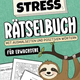 Bookmundo Anti Stress Rätselbok för Vuxna Coloring Book