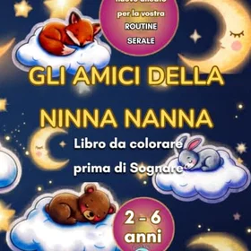 Gli Amici Della Ninna Nanna Färgläggningsbok För Barn