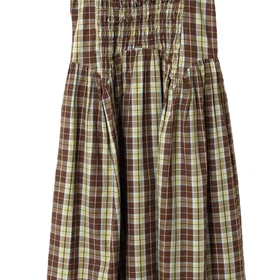 Damson Emmy Shirred Midi Dress