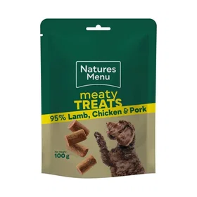 Natures Menu Dog Treats Chicken Lamb Pork 3x100g