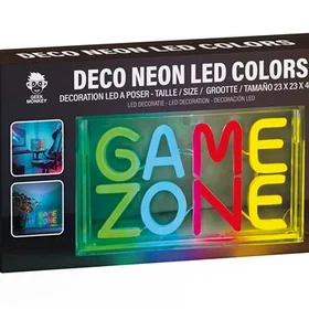 TMC Deco Neon Led Geek Monkeys Game Zone 23x23x4cm lot de 4