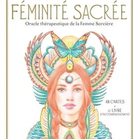 Eyrolles Féminité Sacrée Oracle Therapeutisk av Trollkvinnan 48 Kort och 1 Medföljande Bok