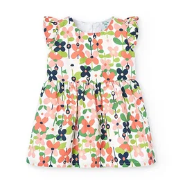 Boboli 228068 Sleeveless Floral Print Dress