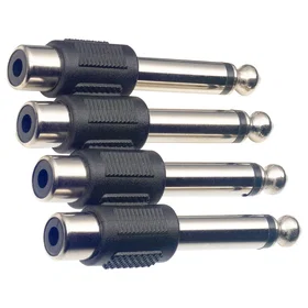 Stagg AC-PMCFH Audio Adapters Phono Socket To 1/4" Jack Plug (Pack of 4)