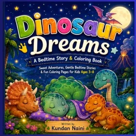 Dinosaur Dreams: A Bedtime Story & Färgläggningsbok
