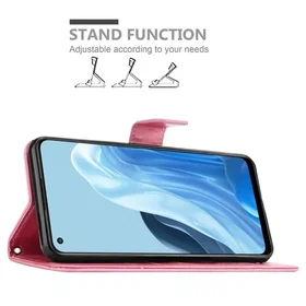 Cadorabo Floral Wallet Case for Oppo FIND X5 LITE/Reno7 5G
