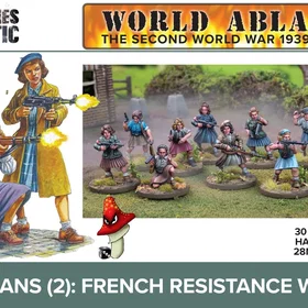 Wargames Atlantic 1/28 Partisans (2) French Resistance Women (WAAWA008)