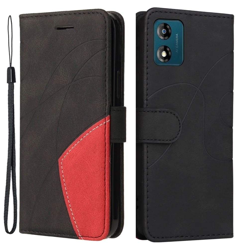 Motorola Leather Case with Strap for Moto E13