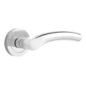 Designer Medusa Lever Door Handle Polished Chrome