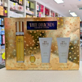 Elizabeth Taylor White Diamonds Gift Set (50ml EDT, 50ml Body Lotion, 50ml Body 