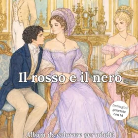 Stendhal Il rosso e il nero Färgläggningsbok för vuxna
