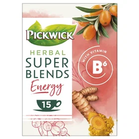 Pickwick Super Blend Energy Rooibos Te 15-Pack