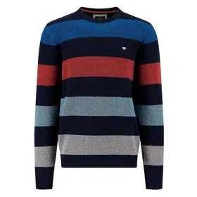 FYNCH-HATTON Striped Structure Sweater (Herr)
