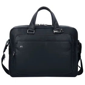 Piquadro Black Square Briefcase (100% Skinn, 40 cm)