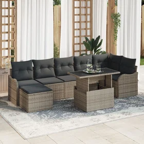 vidaXL Garden Sofa Set with Cushions 8 Pieces 3348505