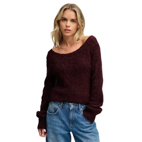 Superdry Brushed Boat Neck Sweater (Dam)