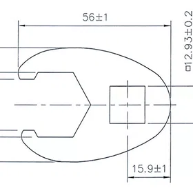 BGS Technic 1757-22 Crowfoot Spanner 22mm