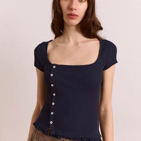 Damson Posie Kortærmet Top (Dame)