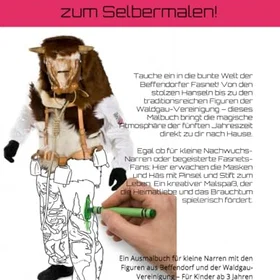 Kunterbunte Fasnet In Beffendorf Und Dem Waldgau Färgläggningsbok för barn