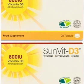 Sunvita Vitamin D3 800IU 28 Tablets