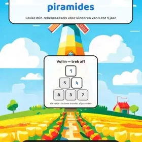 Aftrekpiramides Matematikpussel För Barn 100-Pyramid