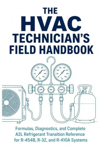 THE HVAC TECHNICIAN'S FIELD HANDBOOK: Formulas, Diagnostics, and Complete A2L Refrigerant Transition Reference for R-454B, R-32, and R-410A