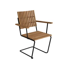 Grythyttan Stålmöbler Bovik Armchair Teak Steel 10820