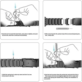 CaseOnline BEAD Titan Band for Apple Watch 9 41mm