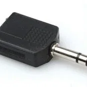 Hosa GPP-359 2 x 1/4 TRS hane till 1/4 TRS hona adapter