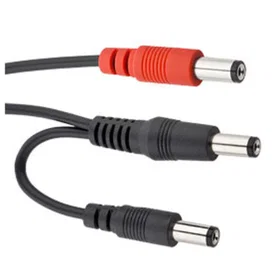 Voodoo Labs TWO 2.1MM Straight Barrels to 2.5MM Straight Barrel Reverse Polarity