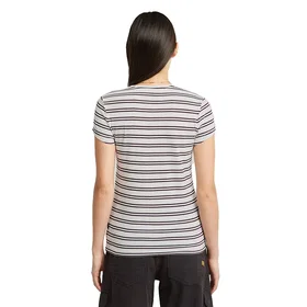 G-star Stripe Eyben Slim 2.0 Kortärmad V-ringad T-shirt (Dam)