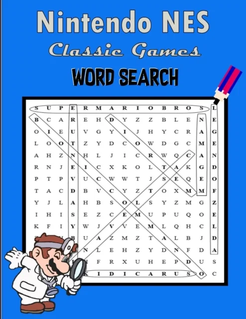 Nintendo NES Classic Games Word Search Paperback