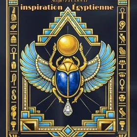 Bijoux Art Déco D'inspiration Egyptienne Färgläggningsbok för Vuxna