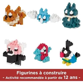 Nanoblock Pokémon Type Normal Mini-Figurines Byggset 6pcs
