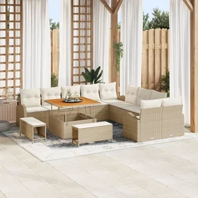 vidaXL Garden Sofa Set with Cushion 13 Pieces 3362446