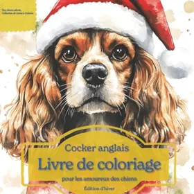 Cocker Anglais Färgläggningsbok För Hundälskare